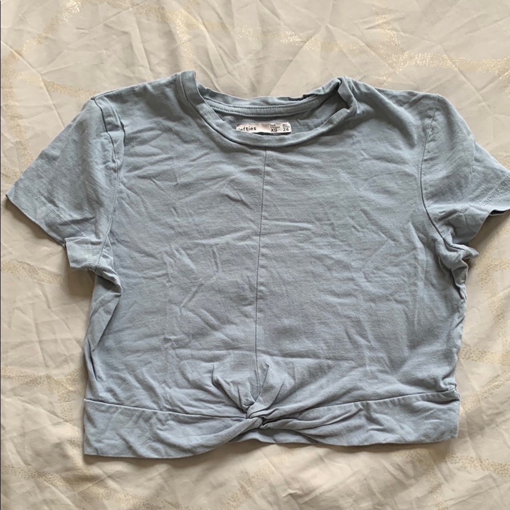 Light Blue cropped Top